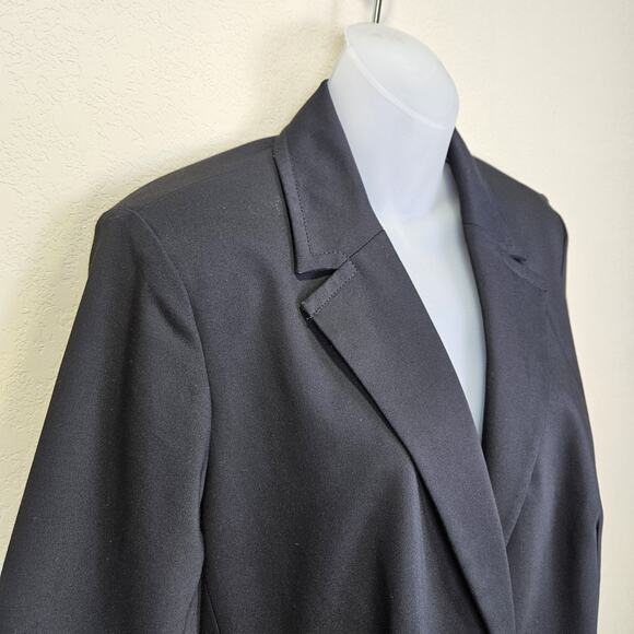 Lane Bryant Womens 16 Blazer Black Side Vent Classic Minimal Career Layer Preppy - Picture 16 of 16